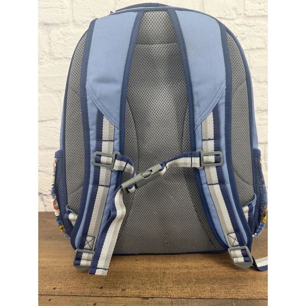 Pottery Barn Kids Star Wars Mackenzie Backpack Blue R2-D2 C-3PO BB-8 Droids
